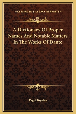 A Dictionary Of Proper Names And Notable Matter... 1169364934 Book Cover