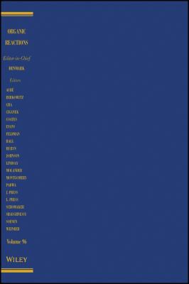 Organic Reactions, Volume 96 1119374537 Book Cover