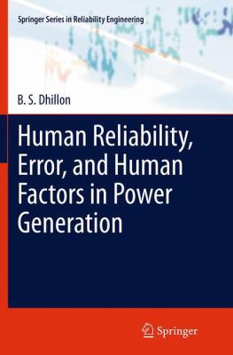 Human Reliability, Error, and Human Factors in ... 331937883X Book Cover