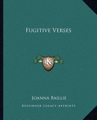 Fugitive Verses 1162664053 Book Cover