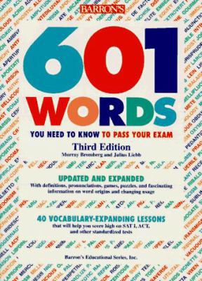 601 Words You Need to Know to Pass Your Exam (B... 0812096452 Book Cover