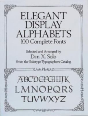 Elegant Display Alphabets 0486269639 Book Cover