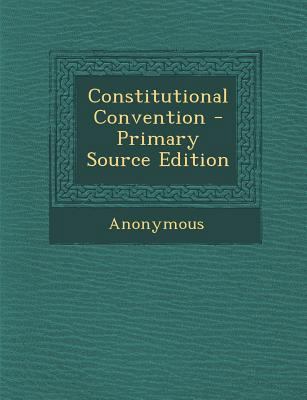 Constitutional Convention 1287529682 Book Cover