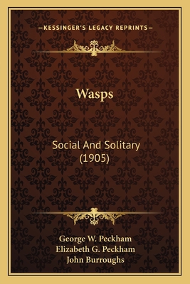 Wasps: Social And Solitary (1905) 1163947431 Book Cover