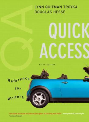 Quick Access, Reference for Writers 0131952269 Book Cover