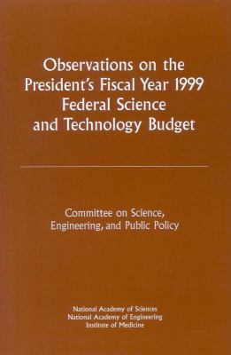 Observations on the President's Fiscal Year 199... 030906127X Book Cover
