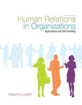 Human Relations in Organizations: Applications ... 0078029201 Book Cover