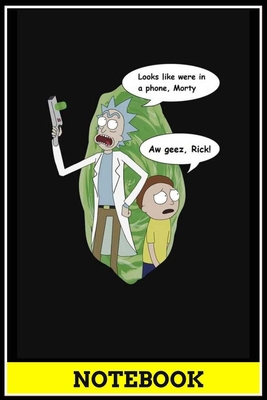 Rich and Morty notebook - best gift for Rich and Morty lovers: 6x9 inch, 120 pages, blank line, notepad, journal, Rich and Morty notebook, Rich and Morty office supplies