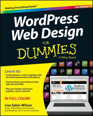 Wordpress Web Design for Dummies 111854661X Book Cover