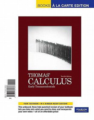 Thomas' Calculus: Early Transcendentals, Books ... 032173078X Book Cover