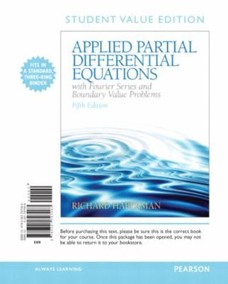 Applied Partial Differential Equations with Fou... 032179706X Book Cover