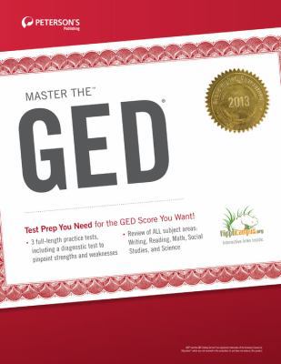 Peterson's Master the GED 2013 0768936039 Book Cover
