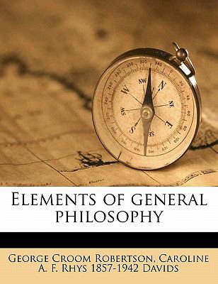 Elements of General Philosophy 1176534769 Book Cover