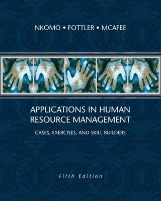 Applications in Human Resource Management: Case... 0324200811 Book Cover