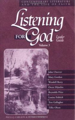 Listening for God: Contemporary Literature and ... 0806639636 Book Cover