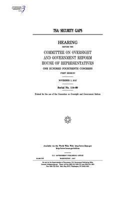 Tsa: security gaps: hearing before the Committe... 1974006808 Book Cover
