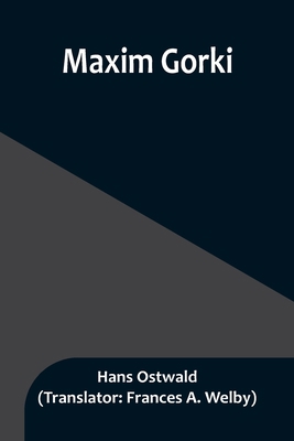 Maxim Gorki 9356897832 Book Cover