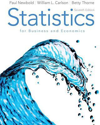 Statistics for Business and Economics [With CDROM] 0136085369 Book Cover