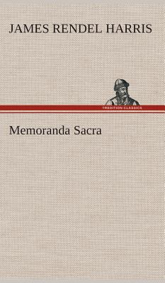 Memoranda Sacra 3849515710 Book Cover