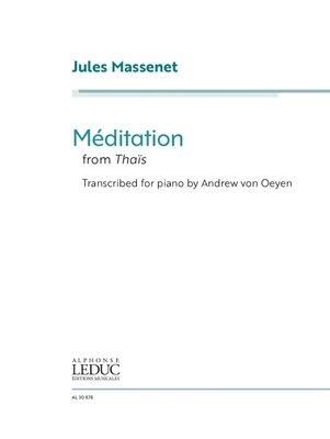 Jules Massenet: Meditation from Thais - Transcr... 170513338X Book Cover