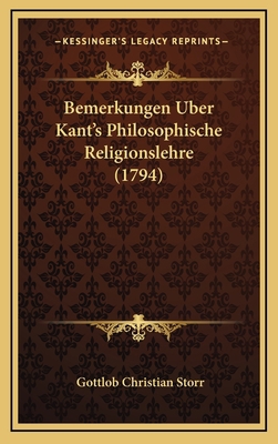 Bemerkungen Uber Kant's Philosophische Religion... [German] 1165973227 Book Cover