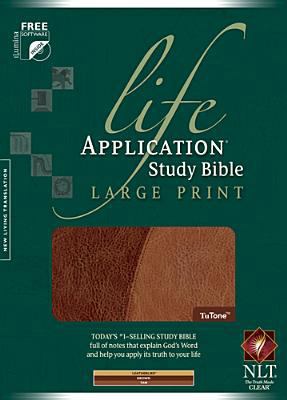 Life Application Study Bible-NLT-Large Print [Large Print] 1414332025 Book Cover