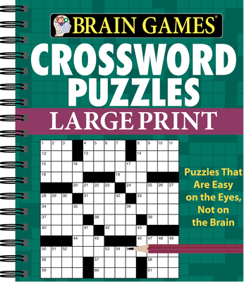 Brain Games - Crossword Puzzles - Large Print (... [Large Print] 1450827136 Book Cover