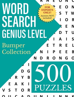Word Search Genius Level: Bumper Collection B08BDT92QK Book Cover