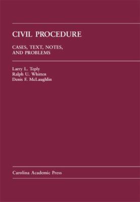 Civil Procedure: Cases, Text, Notes, And Problems 1594602042 Book Cover