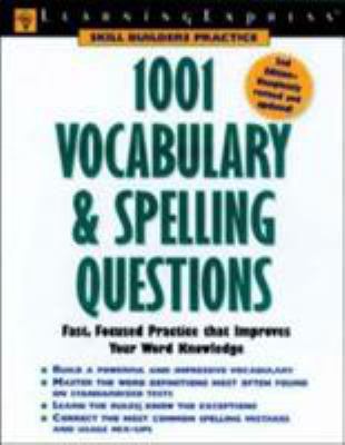 1001 Vocabulary & Spelling Questions 1576854736 Book Cover