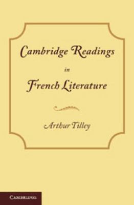 Cambridge Readings in French Literature [French] 1107615739 Book Cover