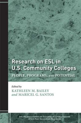 Research on ESL in U.S. Community Colleges: Peo... 0472033123 Book Cover