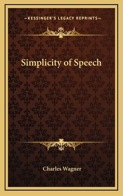 Simplicity of Speech 1168637651 Book Cover