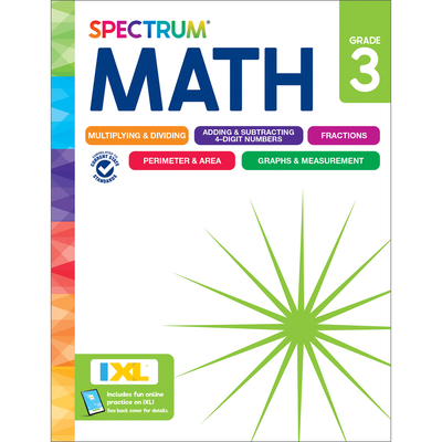 Spectrum Math Workbook, Grade 3 1483871460 Book Cover