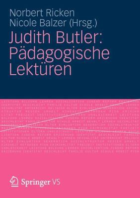 Judith Butler: Pädagogische Lektüren [German] 3531166131 Book Cover