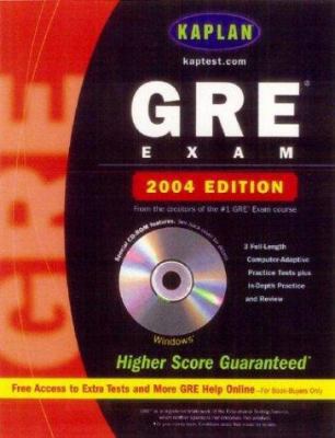 Kaplan GRE Exam 2004 with CD-ROM 0743241428 Book Cover