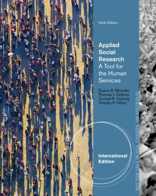 Applied Social Research: A Tool for the Human S... 1285162323 Book Cover