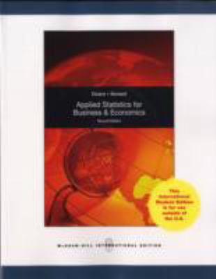 Applied Statistics in Business and Economics 0071283730 Book Cover
