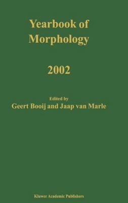 Yearbook of Morphology 2002 9048162300 Book Cover