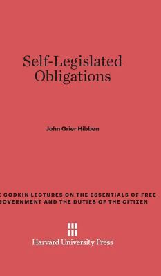 Self-Legislated Obligations 0674186982 Book Cover