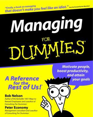 Managing for Dummies 1568848587 Book Cover