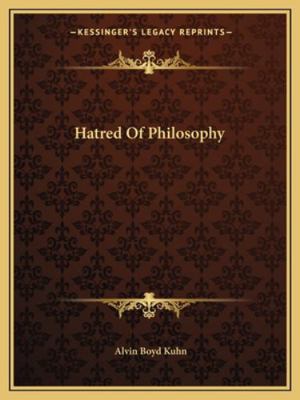 Hatred Of Philosophy 1162846232 Book Cover