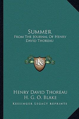 Summer: From The Journal Of Henry David Thoreau 1162944951 Book Cover