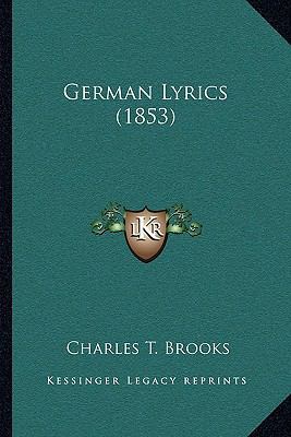 German Lyrics (1853) 1165426102 Book Cover