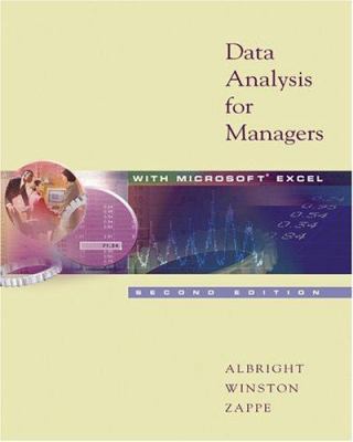 Data Analysis for Managers with Microsoft Excel... 0534383661 Book Cover