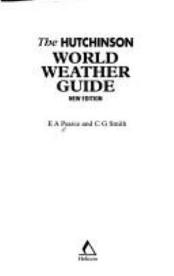 World Weather Guide (The World We Live in) 1859862330 Book Cover