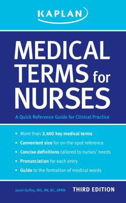 Medical Terms for Nurses: A Quick Reference Guide 1609780280 Book Cover