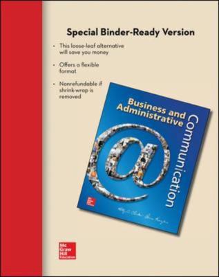Loose-Leaf Business and Adminstrative Communica... 0077637178 Book Cover