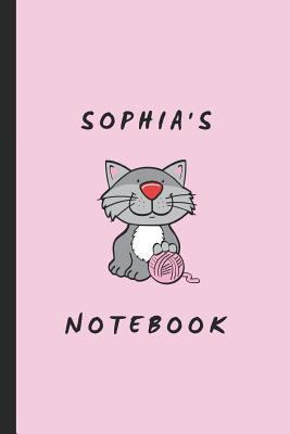 Sophia's Notebook: Personalised Cat Themed Notepad 1726800474 Book Cover