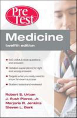 Medicine: PreTest Self-Assessment and Review 0071601627 Book Cover